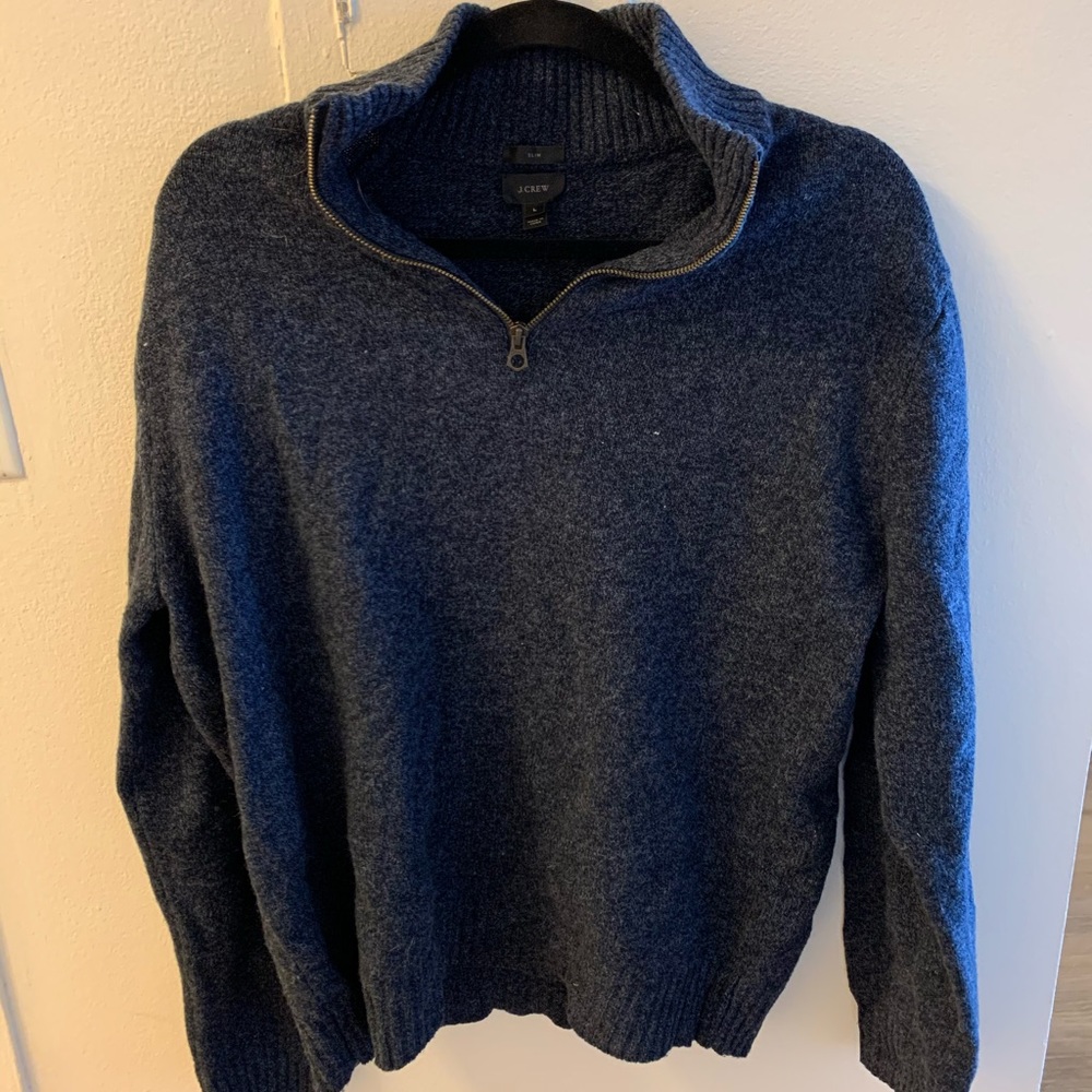 J Crew half zip sweater